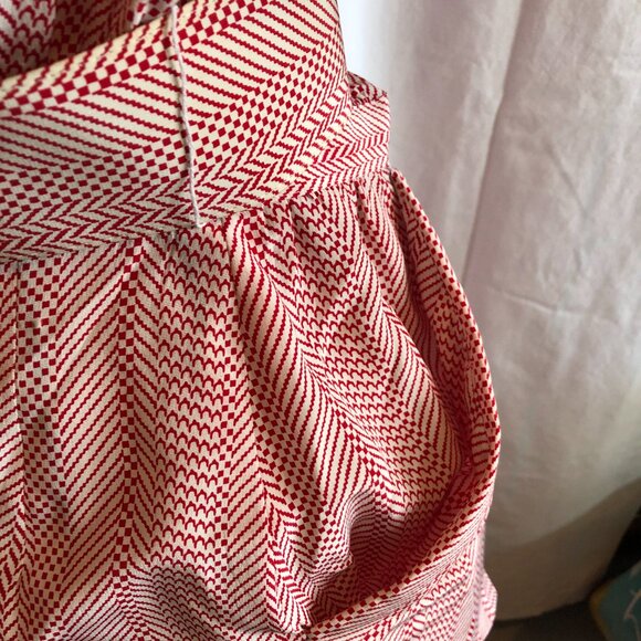 VINTAGE Alcott & Andrews 8 Red 1/2 Sleeve Dress with Belt READ MEASUREMENTS - Picture 4 of 12